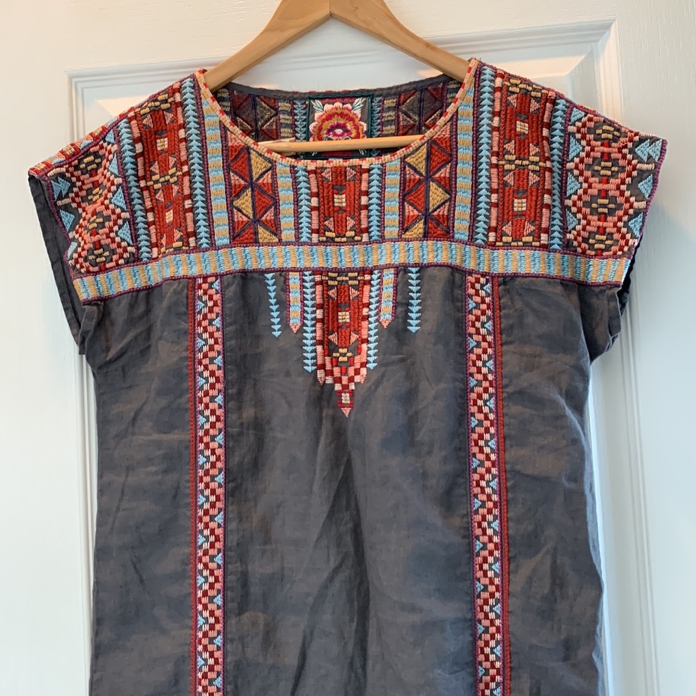Johnny Was Linen Dress size Small - Picture 3 of 8